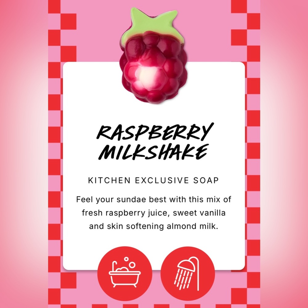 LUSH Raspberry Milkshake Soap